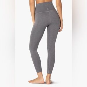 Beyond Yoga Leggings Womens Size S Blue Ribbed High-Waist Ankle Stretch